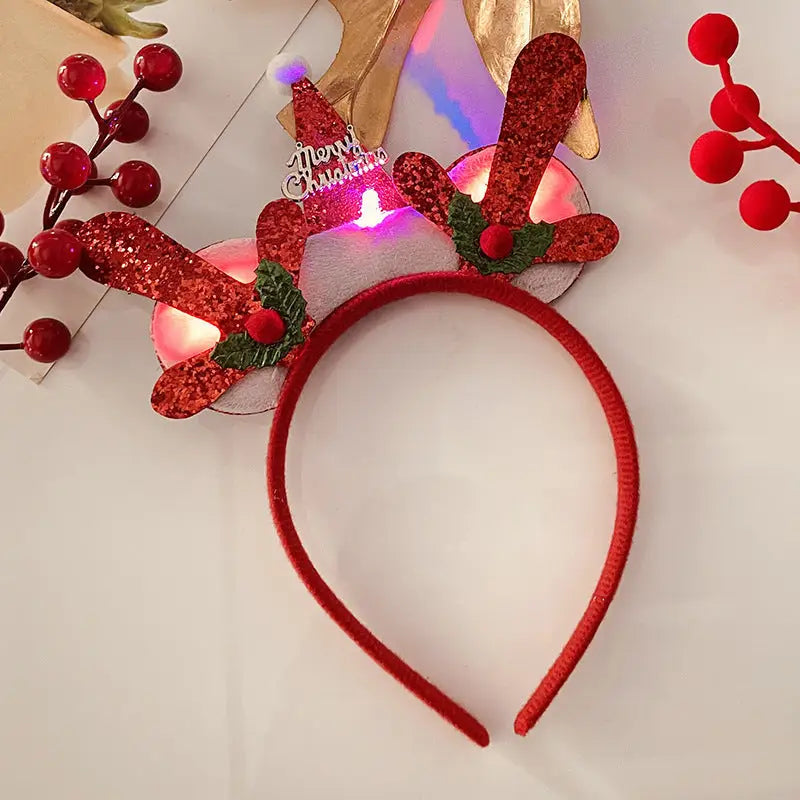 Christmas With Light Headband Snowflake Women's Beyond Trends Hub