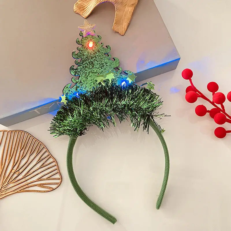 Christmas With Light Headband Snowflake Women's Beyond Trends Hub