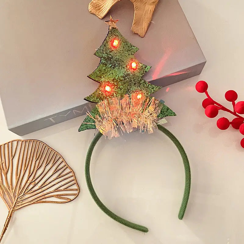 Christmas With Light Headband Snowflake Women's Beyond Trends Hub