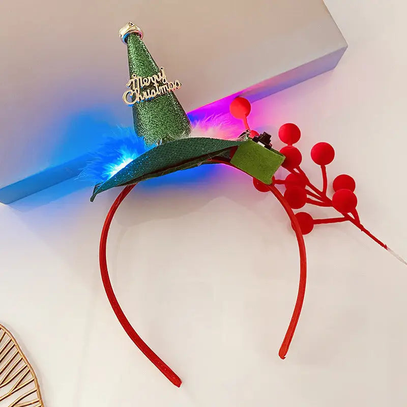 Christmas With Light Headband Snowflake Women's Beyond Trends Hub