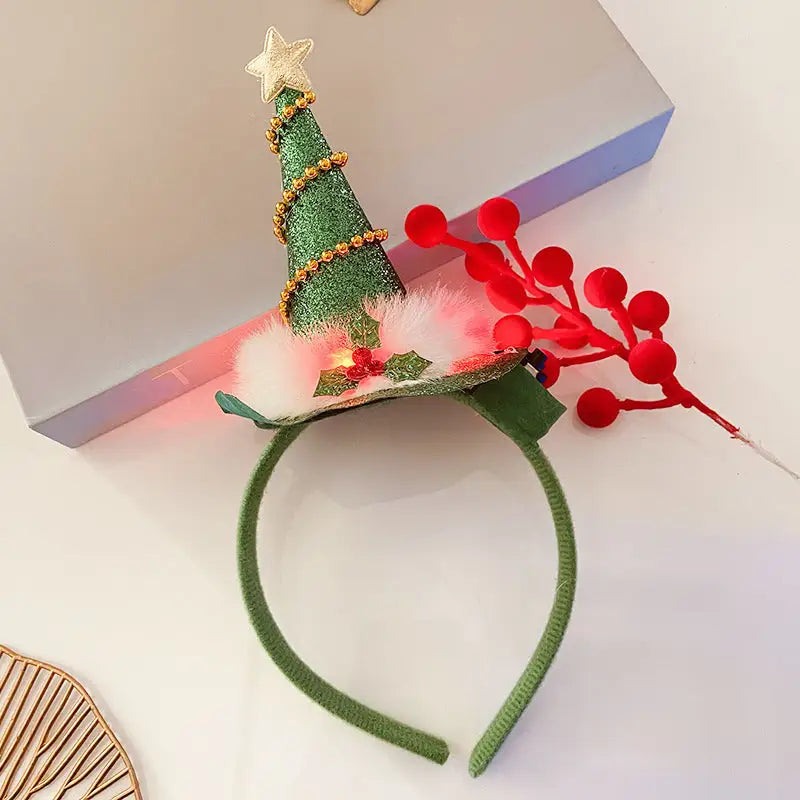 Christmas With Light Headband Snowflake Women's Beyond Trends Hub