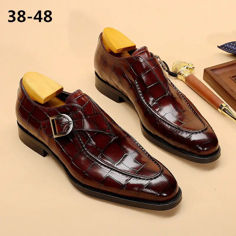 ClassicPattern Business Flat Shoes Men Designer Formal Dress Leather Shoes Mens Loafers Valentine Gifts Shoes Beyond Trends Hub