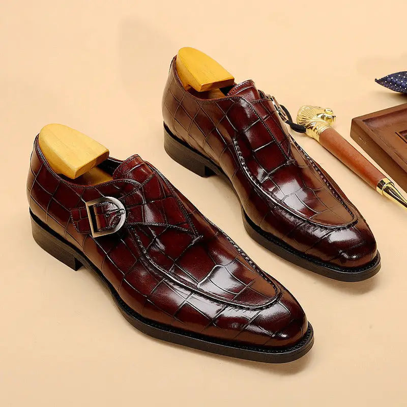 ClassicPattern Business Flat Shoes Men Designer Formal Dress Leather Shoes Mens Loafers Valentine Gifts Shoes Beyond Trends Hub