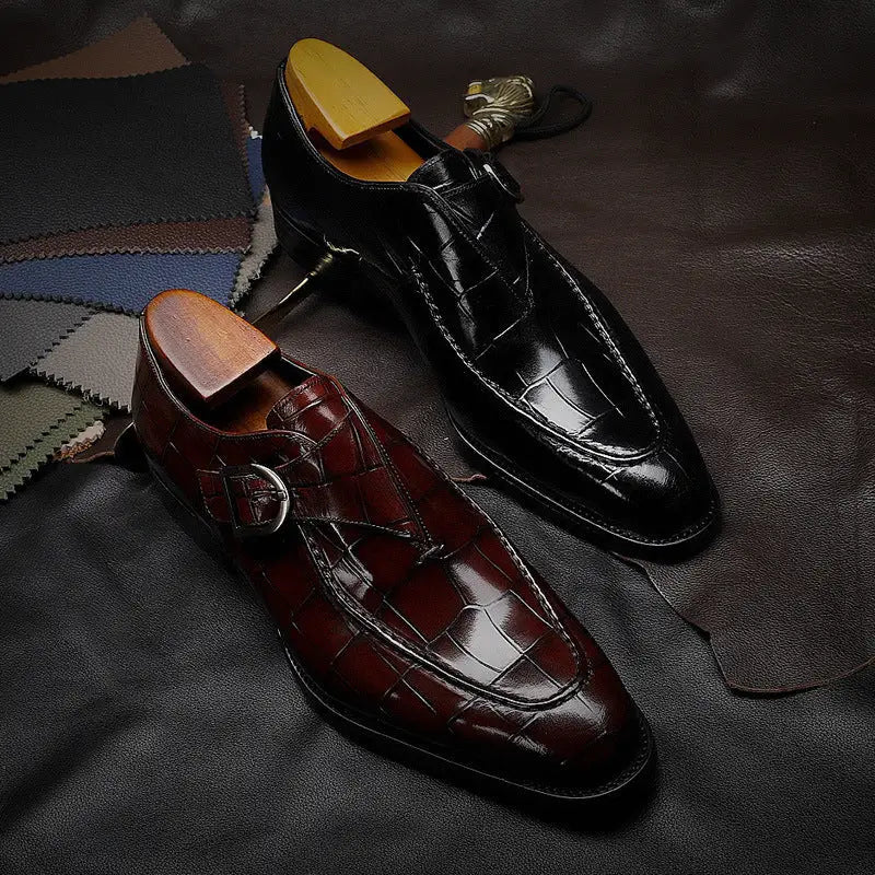 ClassicPattern Business Flat Shoes Men Designer Formal Dress Leather Shoes Mens Loafers Valentine Gifts Shoes Beyond Trends Hub