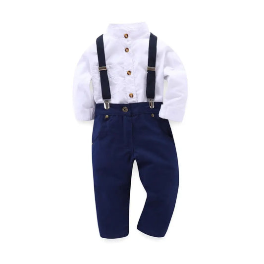Clothing Fashionable Gentleman Suit Children Boy - Blue / 90cm