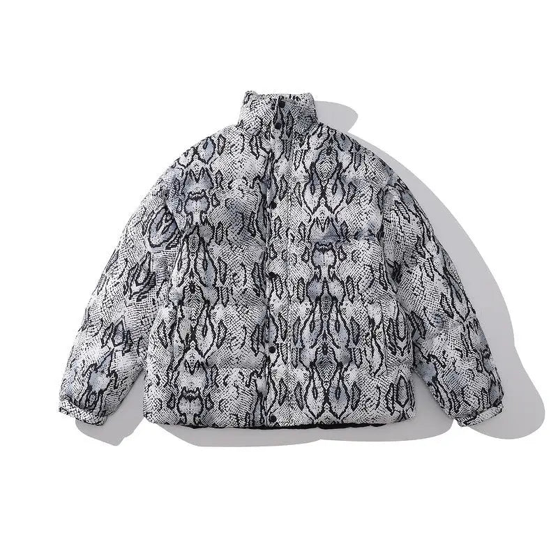 Color-blocking Thick Bread Clothes Loose Cotton-padded Jackets For Men And Women - Beyond Trends Hub 