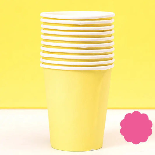 Colored Paper Plates Handmade Eco-friendly Paper Plates Paper Cups - Beyond Trends Hub 