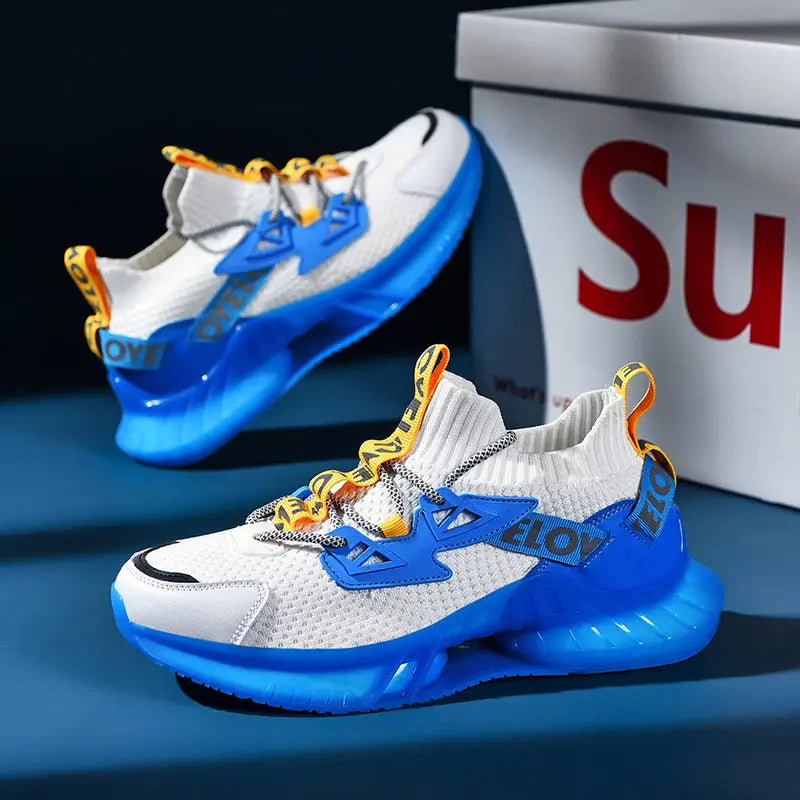 Colorful Luminous men's Shoes Particles Lightweight Coconut Casual Tide Running Shoes For Night Running Beyond Trends Hub