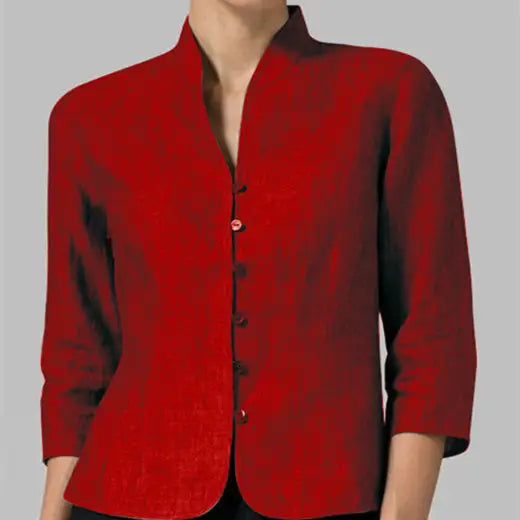 Cotton And Linen Short Women's Jackets Beyond Trends Hub