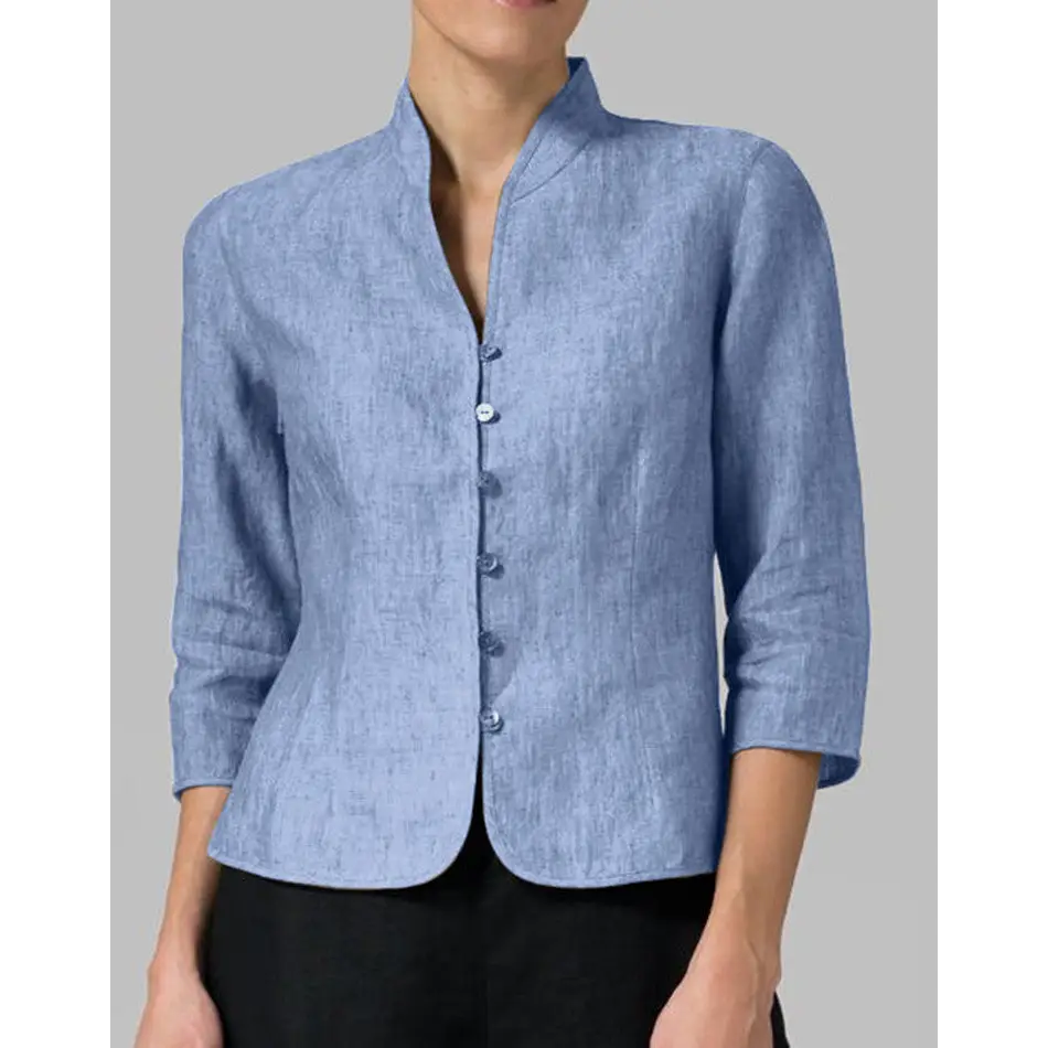Cotton And Linen Short Women's Jackets Beyond Trends Hub