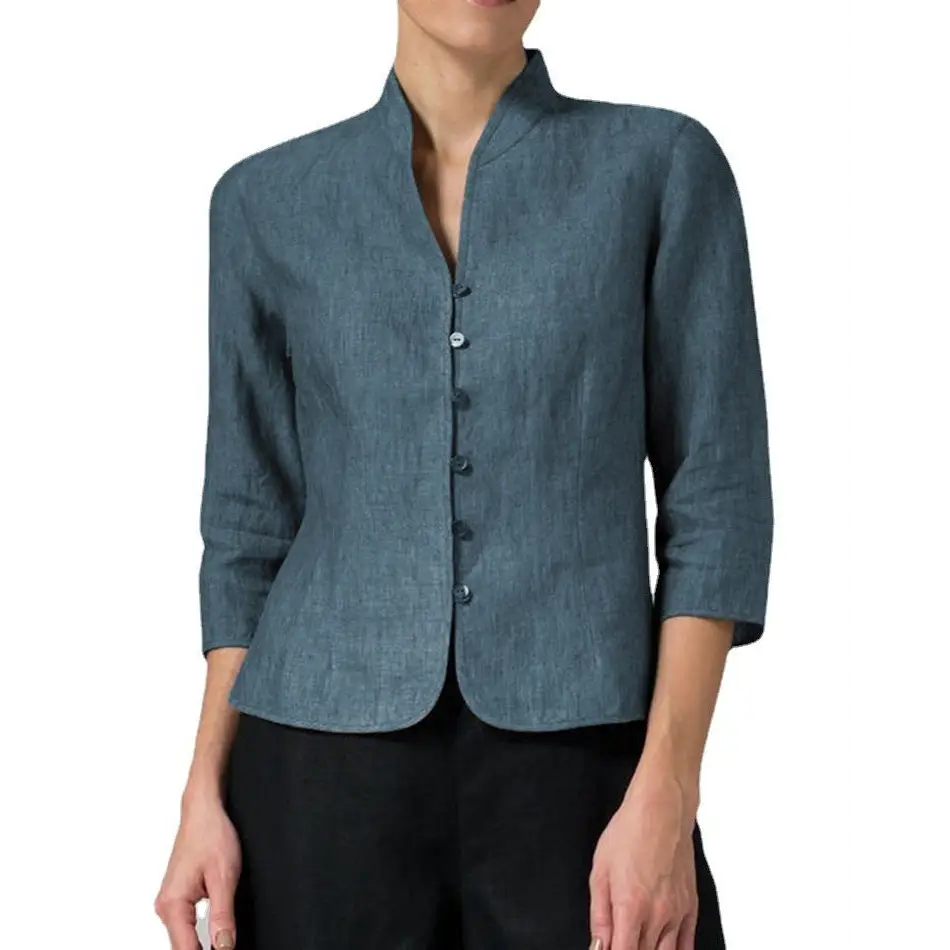 Cotton And Linen Short Women's Jackets Beyond Trends Hub