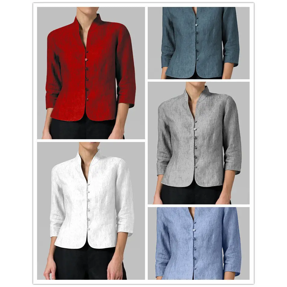 Cotton And Linen Short Women's Jackets Beyond Trends Hub