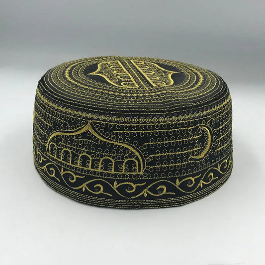 Cotton Embroidery Caps New Muslim Men Prayer Hats Beyond Trends Hub