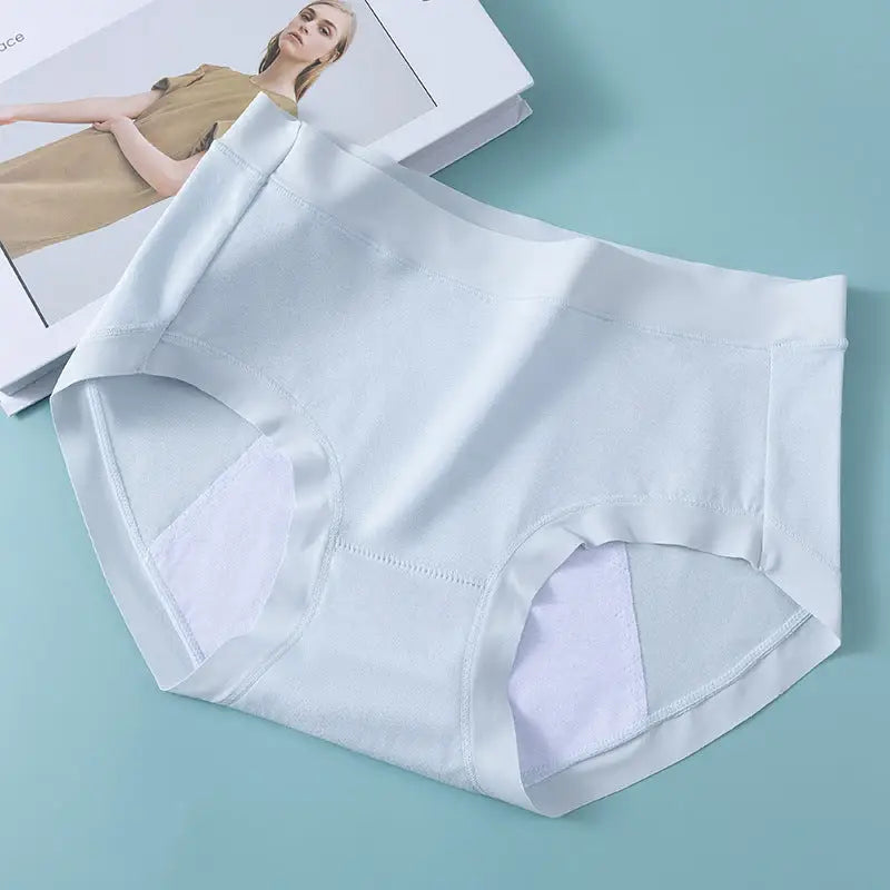 Cotton Menstrual Period Side Leakage Prevention Menstrual Panties - Elegant Blue / L