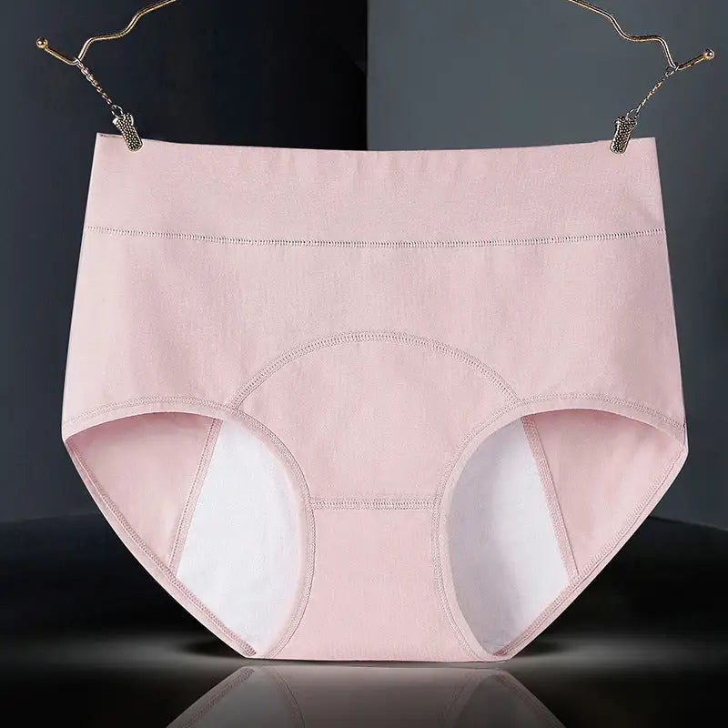Cotton Menstrual Period Side Leakage Prevention Menstrual Panties - Light Pink / L