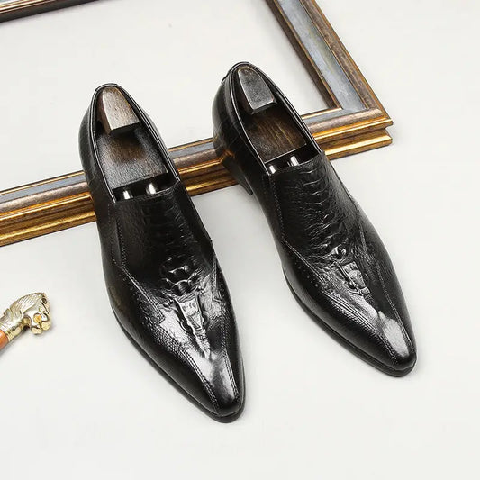 Cowhide Trend Business British Formal Wear Fashion Men’s Leather Shoes