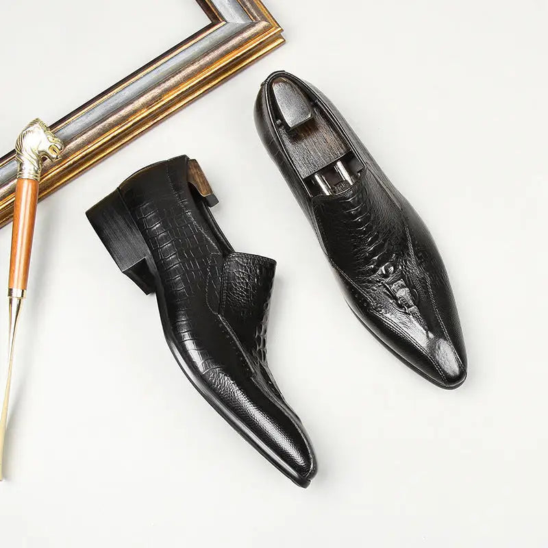 Cowhide Trend Business British Formal Wear Fashion Men’s Leather Shoes