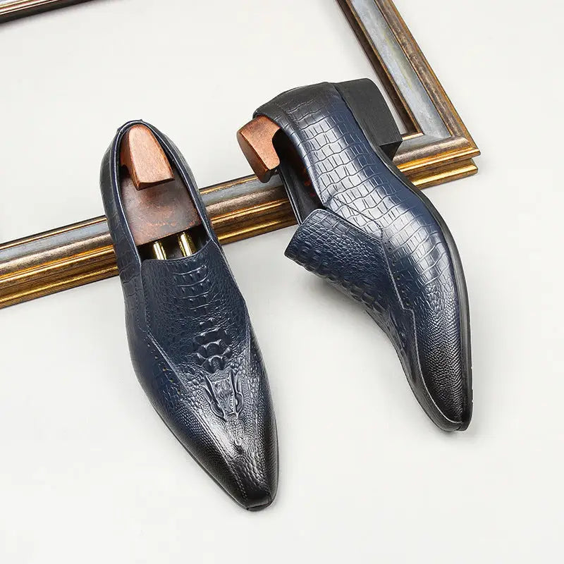 Cowhide Trend Business British Formal Wear Fashion Men’s Leather Shoes
