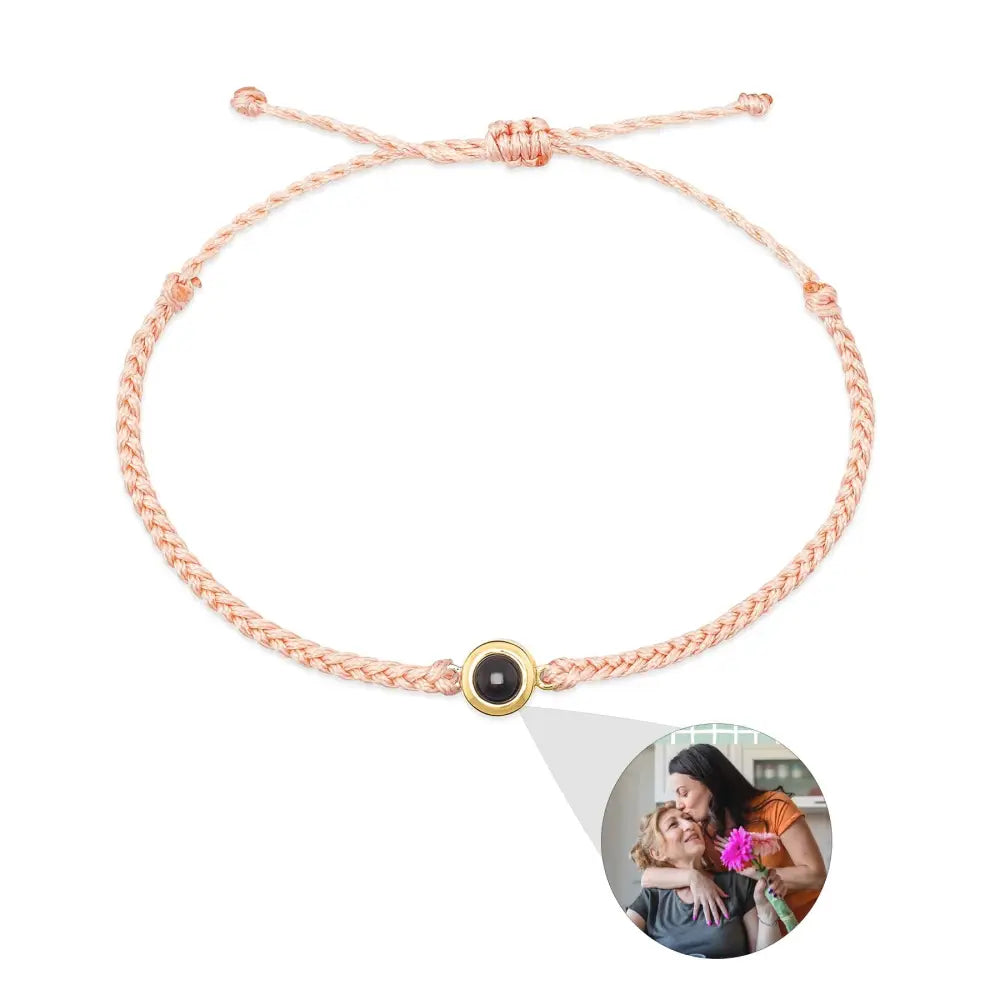 Creative Customized Color Photo Projection Bracelet Hand Woven Lovers Personality Jewelry For Men And Women Valentine's Day Gift Beyond Trends Hub