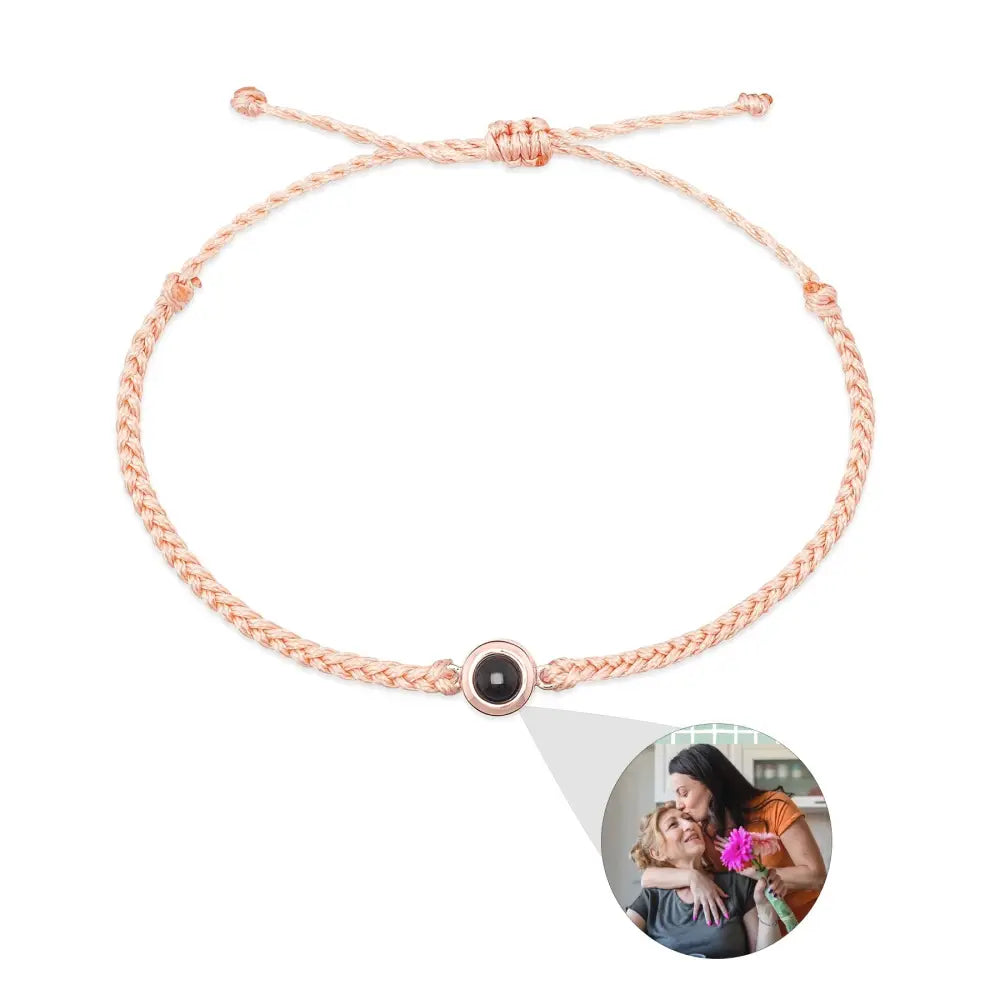 Creative Customized Color Photo Projection Bracelet Hand Woven Lovers Personality Jewelry For Men And Women Valentine's Day Gift Beyond Trends Hub