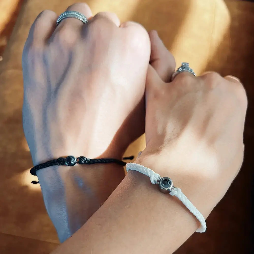 Creative Customized Color Photo Projection Bracelet Hand Woven Lovers Personality Jewelry For Men And Women Valentine's Day Gift Beyond Trends Hub