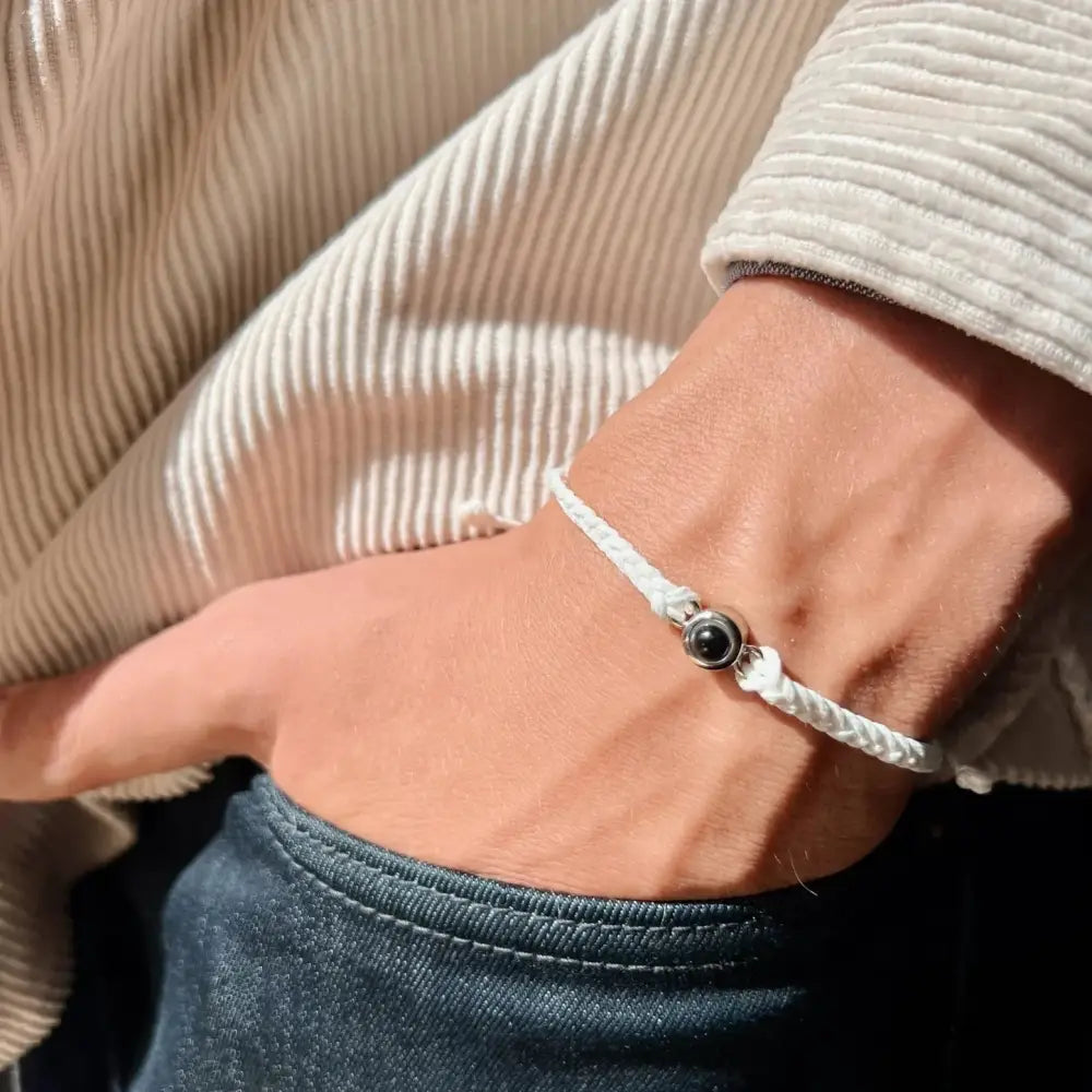 Creative Customized Color Photo Projection Bracelet Hand Woven Lovers Personality Jewelry For Men And Women Valentine's Day Gift Beyond Trends Hub