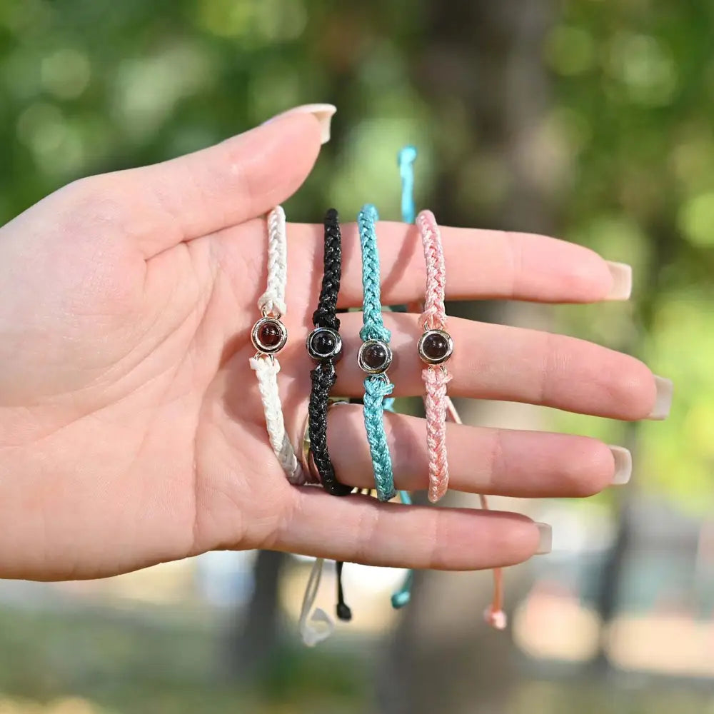 Creative Customized Color Photo Projection Bracelet Hand Woven Lovers Personality Jewelry For Men And Women Valentine's Day Gift Beyond Trends Hub