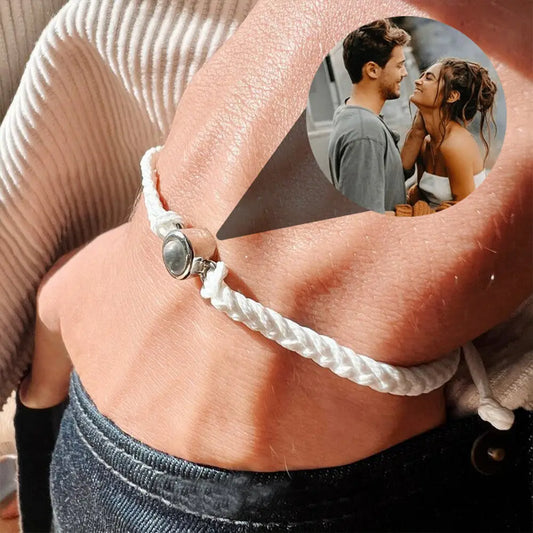 Creative Customized Color Photo Projection Bracelet Hand Woven Lovers Personality Jewelry For Men And Women Valentine's Day Gift Beyond Trends Hub