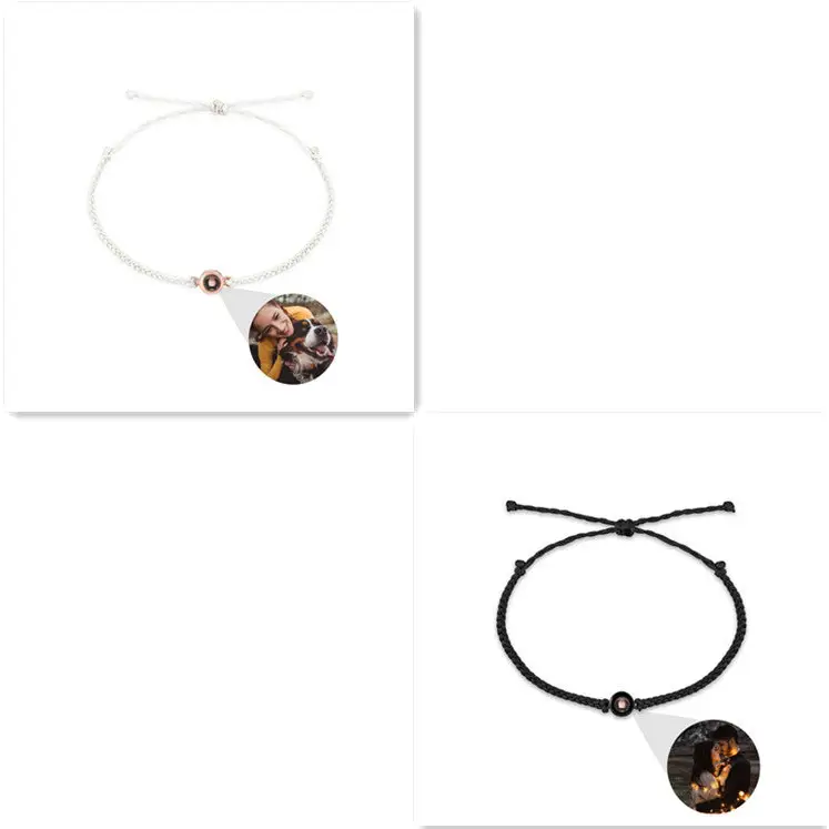Creative Customized Color Photo Projection Bracelet Hand Woven Lovers Personality Jewelry For Men And Women Valentine's Day Gift Beyond Trends Hub