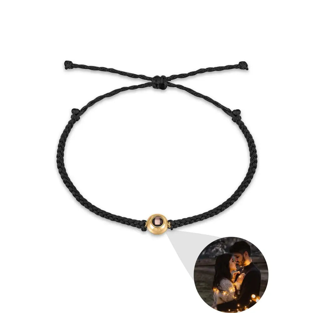 Creative Customized Color Photo Projection Bracelet Hand Woven Lovers Personality Jewelry For Men And Women Valentine's Day Gift Beyond Trends Hub