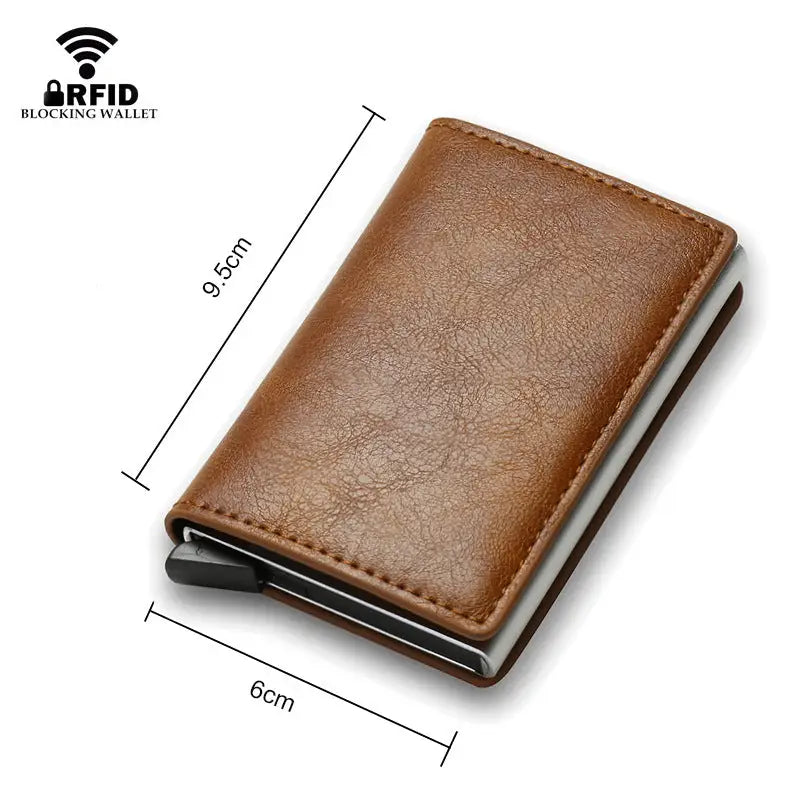 Credit Card Holder Smart Minimalist Wallet Pocket Men Women Slim Cardholder Bank Secure Creditcard Case Beyond Trends Hub