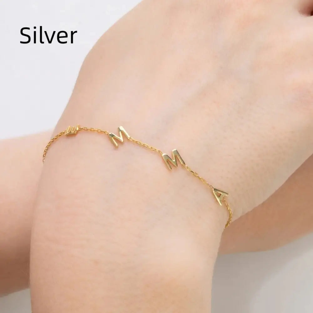 Custom Letters Name Bracelets For Women Men Kid Stainless Steel Gold Color Initials Heart Bracelet Jewelry Birthday Gift Beyond Trends Hub