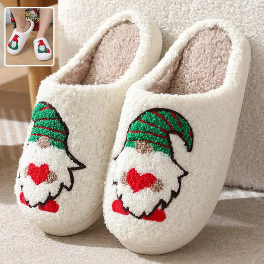 Cute Cartoon Santa Claus Home Slippers Couple Indoor Floor Bedroom Slipper Christmas Warm Shoes Women Men Beyond Trends Hub