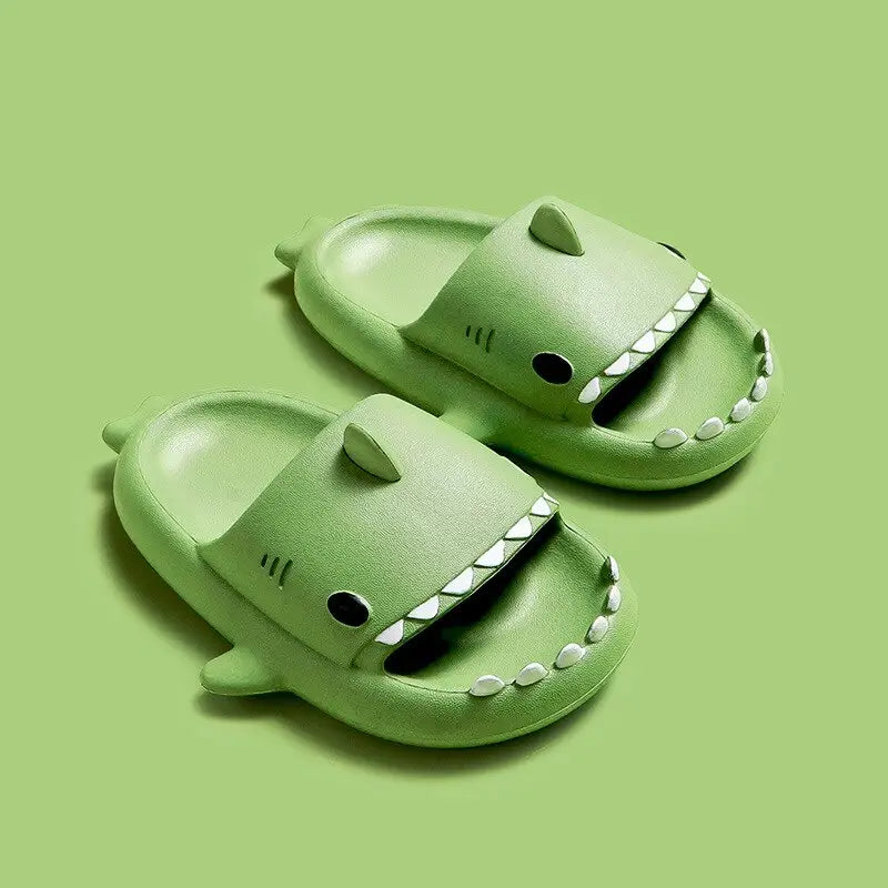 Cute Children Shark Slippers For Kids Anti-Skid Slides Indoor Household Bathroom Color Summer Soft Eva Funny Cartoon Shoes Unify