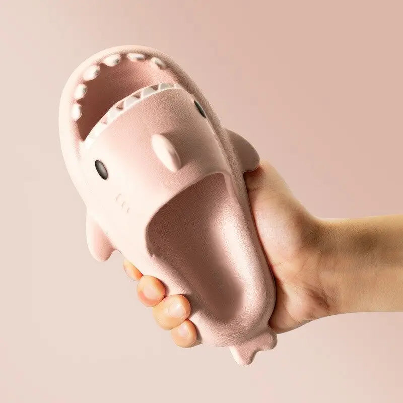 Cute Children Shark Slippers For Kids Anti-Skid Slides Indoor Household Bathroom Color Summer Soft Eva Funny Cartoon Shoes Unify