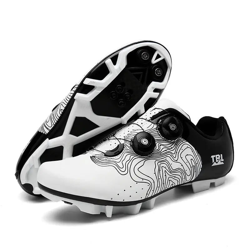 Cycling Shoes Road Cycling Shoes Bicycle Shoes Hard-soled Cycling Shoes - White Mountain bottom / 36