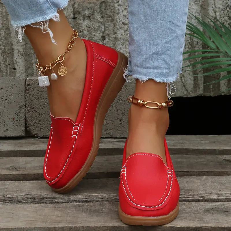 Ladies Fashion Personality Soft Sole Peas Shoes