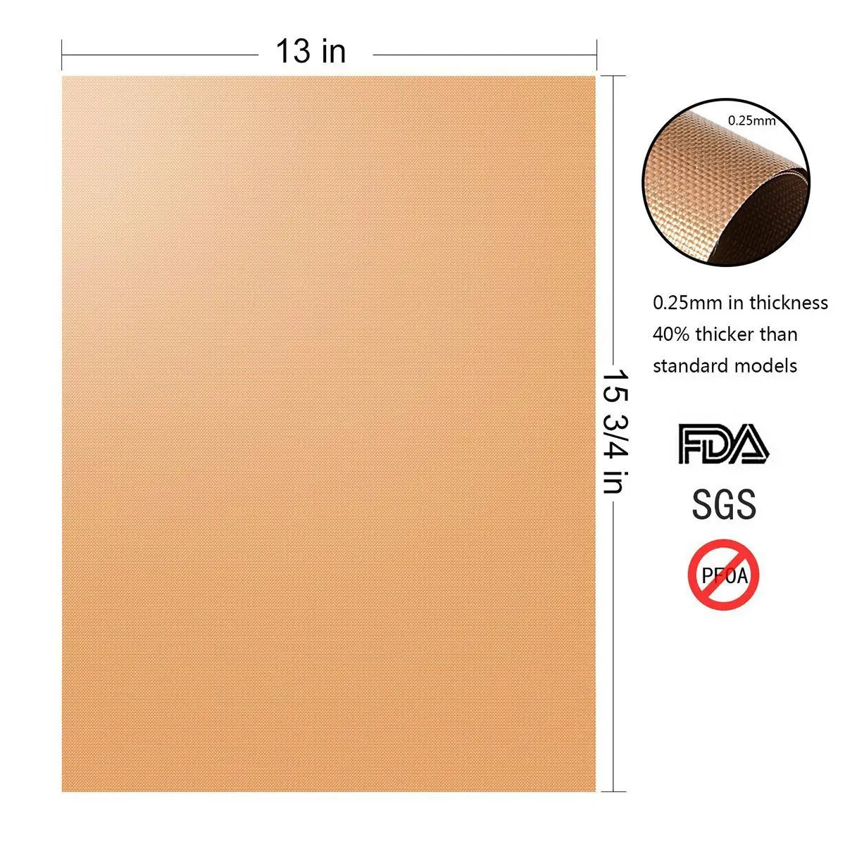 BBQ Grill Mat Copper Non-stick Barbecue Baking Liners Reusable Cooking Sheets PTFE Bakeware Sheet Easy Clean