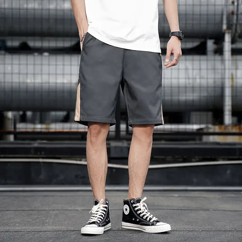 Casual Overalls Shorts Men’s Sports Loose Plus Size