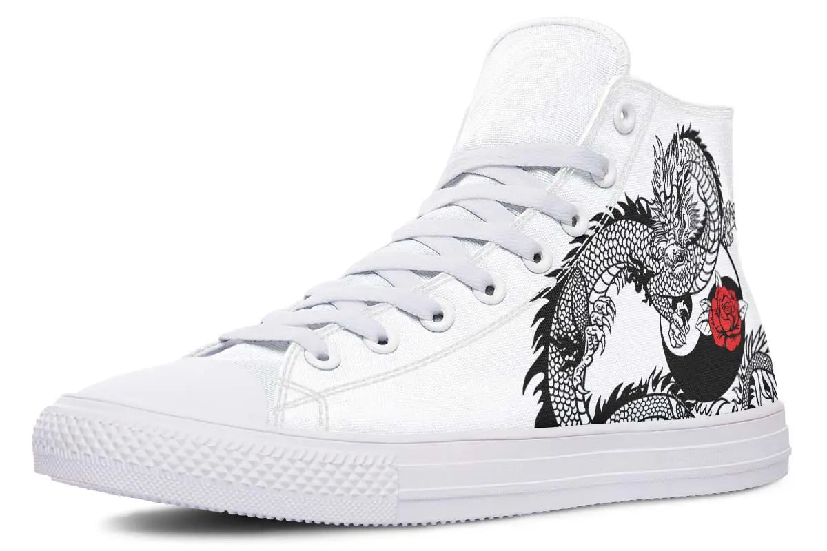 Printed Couple High-top Canvas Shoes