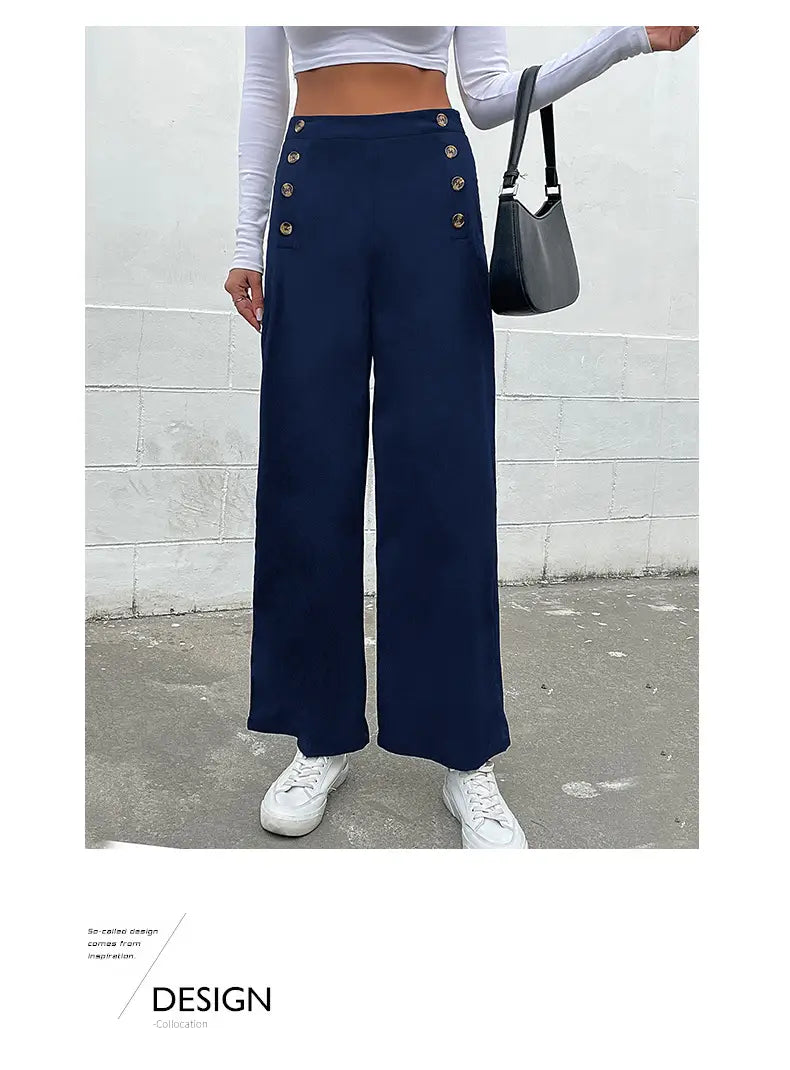Women’s Slim Fit Solid Color Casual Pants