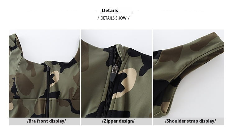 Camouflage Yoga Clothes Vest