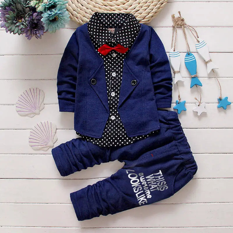 Children’s Children’s Suit Bow tie Sweater Small Trousers