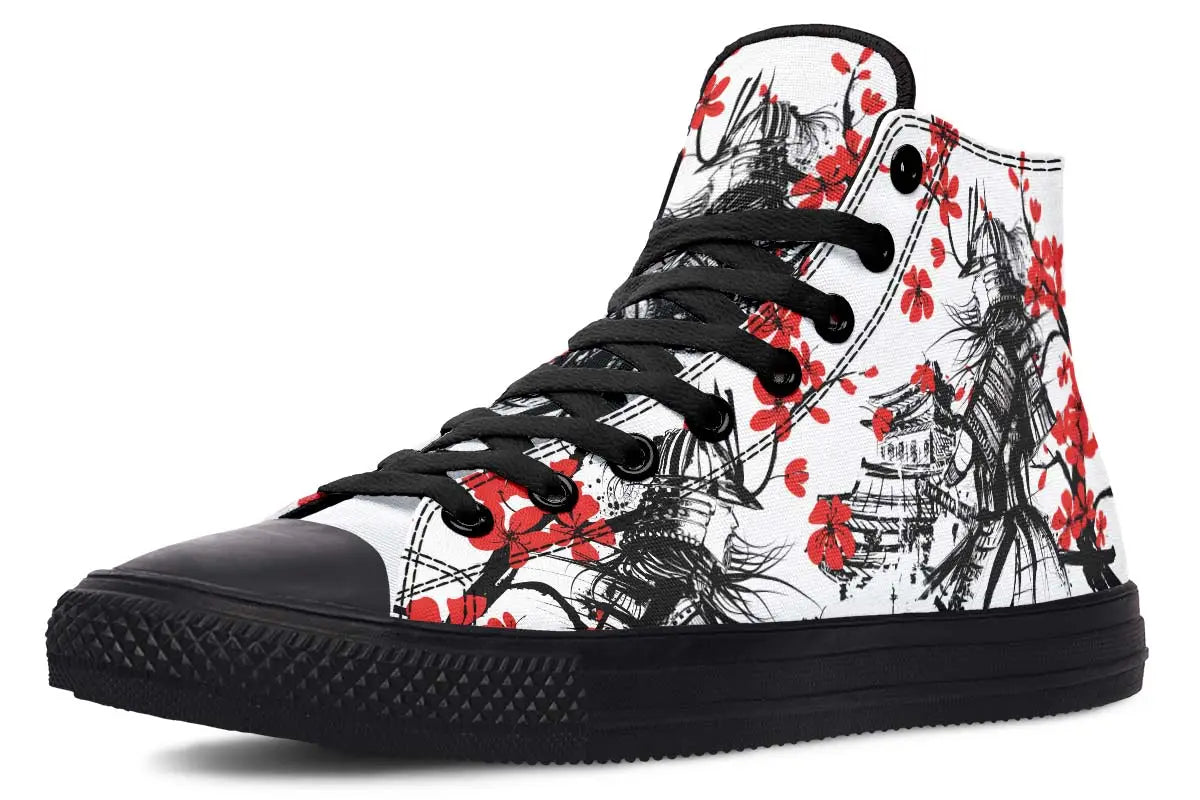 Printed Couple High-top Canvas Shoes