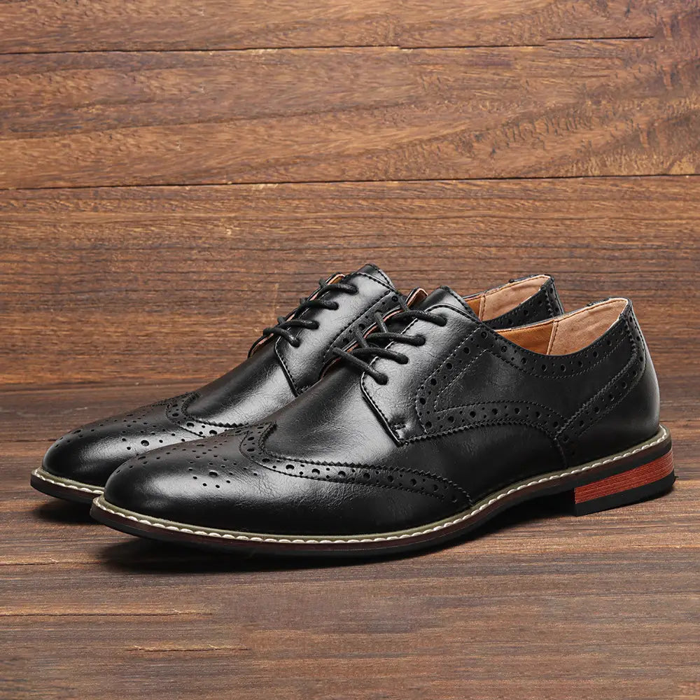 Classic Brogue Business Shoes Men