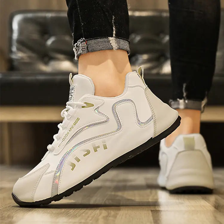 Fashion Colorblock Lace-up Sneakers For Men Breathable Low-top Dad Shoes Running Walking Sports Shoes