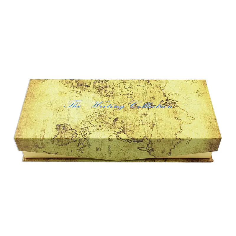 Handmade Glass Pen Crystal Pen Wooden Dip Pen Retro Set Valentine’s Day Christmas Creative Gift