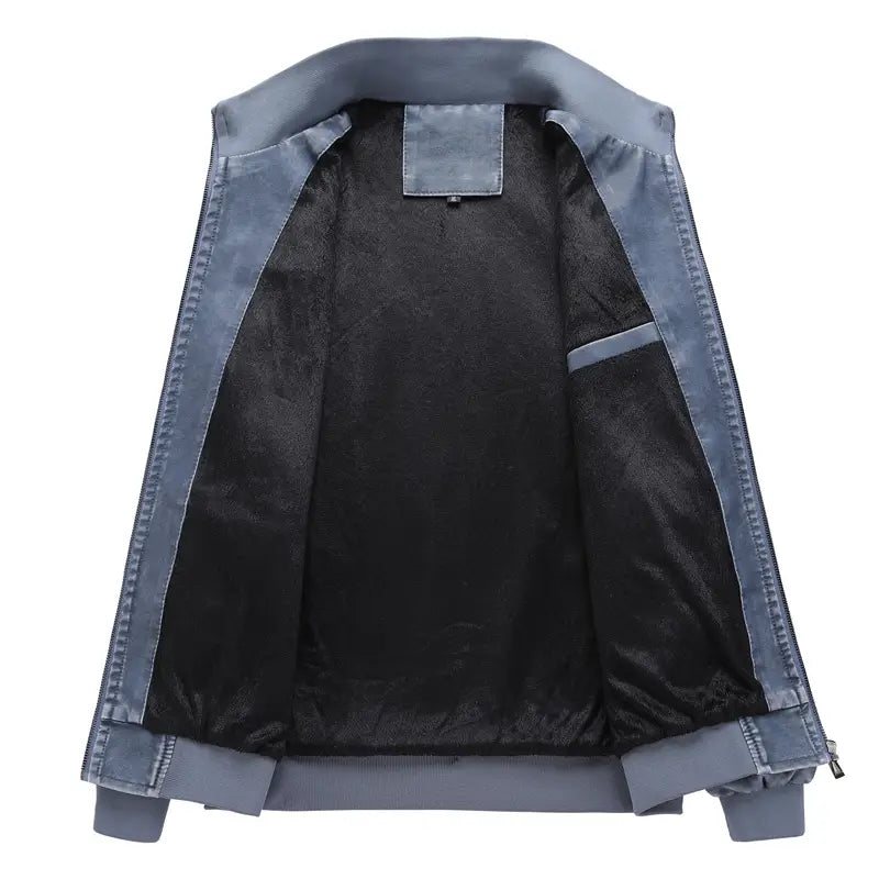 Men’s PU motorcycle leather jacket