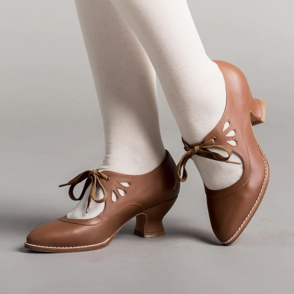 Hollow Out High Heel Lace-up Casual Shoes Plus Size Woman High-heeled Shoes
