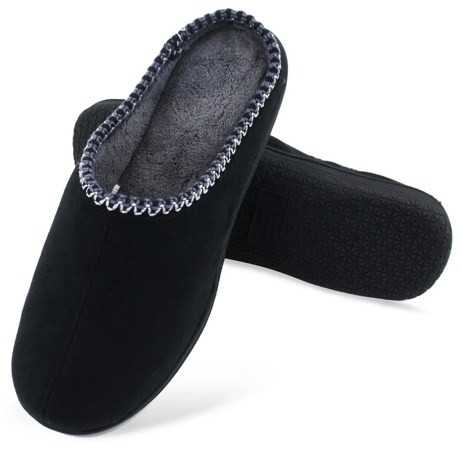 Plus Size Home Men’s Upper Coral Fleece Slippers